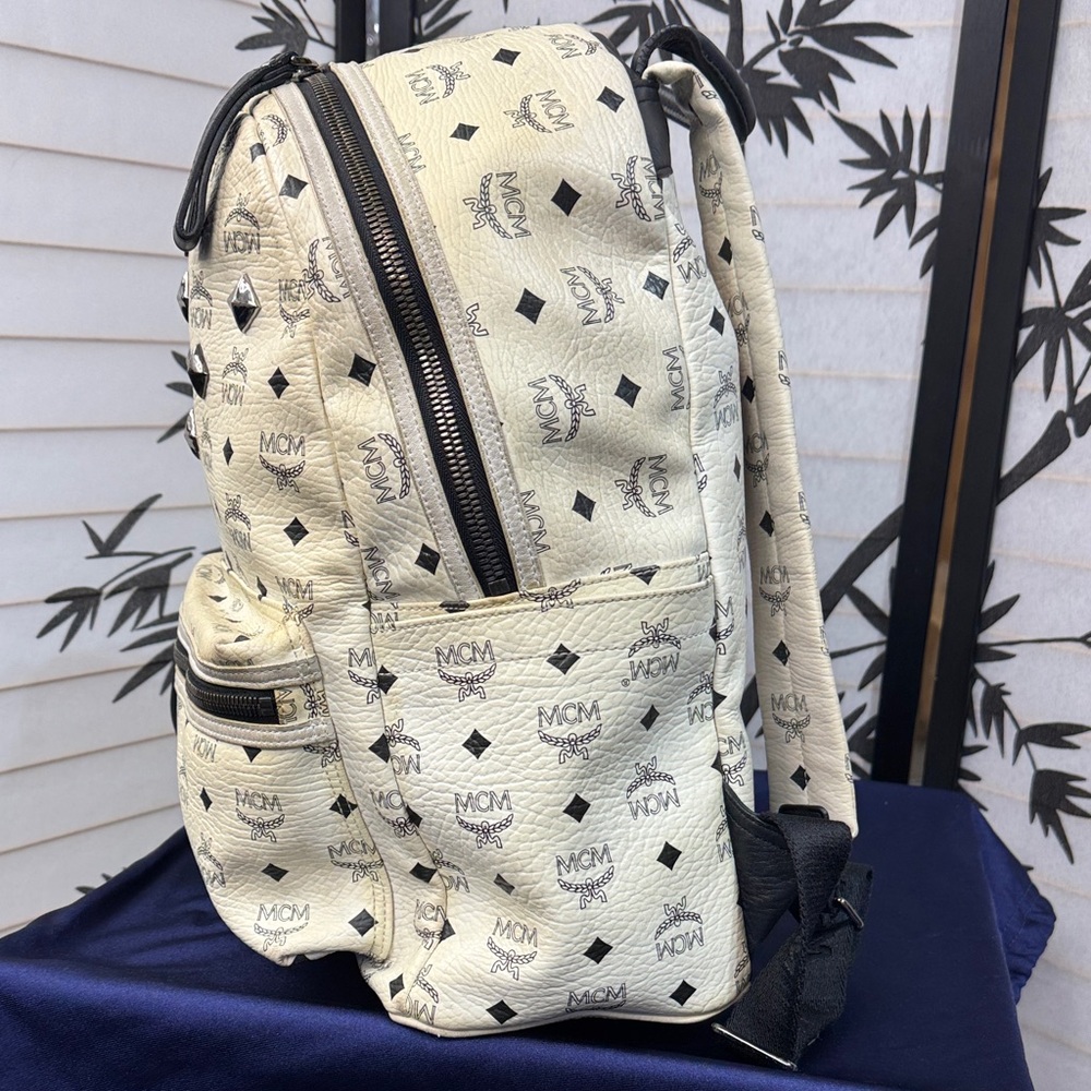 Mcm Stark Stud Leather Backpack - image 8